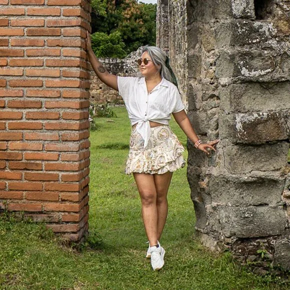 Farm Rio Balloon Relic Mini Skirt MEDIUM EUC - Picture 1 of 2